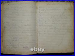 1882 ANTIQUE COOKBOOK Victorian Vintage Cookery Home Family HANDWRITTEN RECIPES