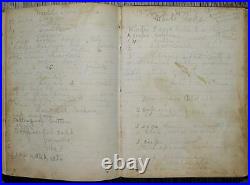 1882 ANTIQUE COOKBOOK Victorian Vintage Cookery Home Family HANDWRITTEN RECIPES