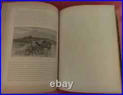 1883 PICTURESQUE PALESTINE Sinai Egypt Vol. I Gold Folio Antique Book Vintage