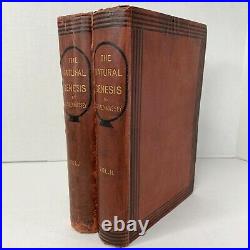 1883 The Natural Genesis Gerald Massey Volume 1 & 2 Books Rare Antique Vintage