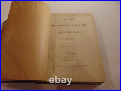 1893 Antique Book Magazine of American History Rare Original Vintage Authentic