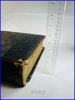 1900 Antique Holy Bible 122 Year OId post Civil War HUGE book Vintage illustrate