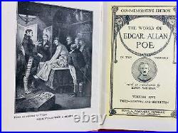1904 Edgar Allan Poe antique book set of 9 volumes Vintage Funk & Wagnalls with