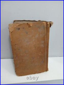 1904 Large Antique / Vintage Prescription Apothecary Ledger Leather Bound