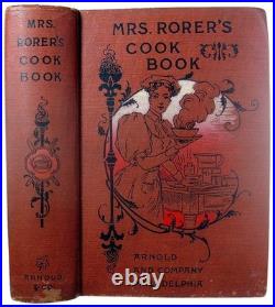 1914 Antique Cookbook Vintage Cookery Game Pastry Confectionery Candy Ice Cream
