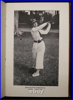 1916 antique guide GOLF FOR WOMEN woman golfer PHOTOS vintage OLD golfing