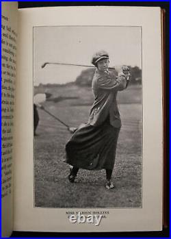 1916 antique guide GOLF FOR WOMEN woman golfer PHOTOS vintage OLD golfing