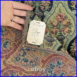 1926 French Jacquard fabric sample UNUSED vintage upholstery tapestry Antique c