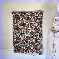 1926 French Jacquard fabric sample UNUSED vintage upholstery tapestry Antique c