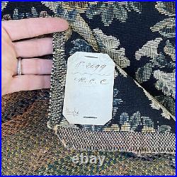 1926 French Jacquard fabric sample UNUSED vintage upholstery tapestry Antique c