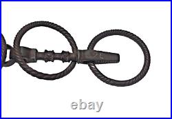 1930's Old Vintage Antique Strong Solid Iron Rare English Royal Horse Bridle Bit