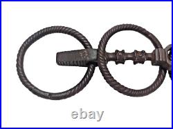 1930's Old Vintage Antique Strong Solid Iron Rare English Royal Horse Bridle Bit