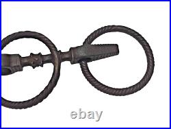 1930's Old Vintage Antique Strong Solid Iron Rare English Royal Horse Bridle Bit