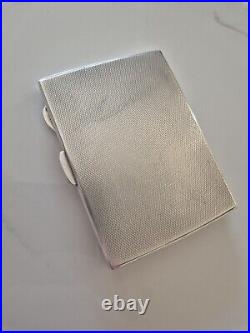 1930s Vintage ENGLISH Sterling Silver Cigarette Case 66g