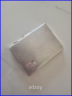 1930s Vintage ENGLISH Sterling Silver Cigarette Case 66g