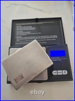 1930s Vintage ENGLISH Sterling Silver Cigarette Case 66g