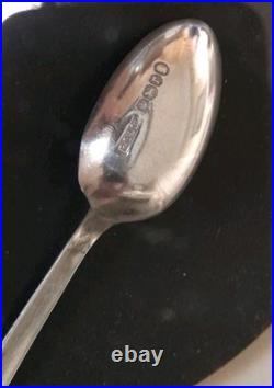 1934 Vintage R Bond & Co English 925 Silver 1910-1935 A. D 4 Spoons + Box