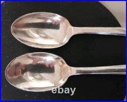 1934 Vintage R Bond & Co English 925 Silver 1910-1935 A. D 4 Spoons + Box
