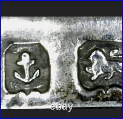 1935 Vintage Art Deco English Sterling Silver jewellery hinged box