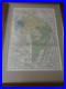 1940 Warwickshire Map Framed Vintage English County Map Kelly's Directory