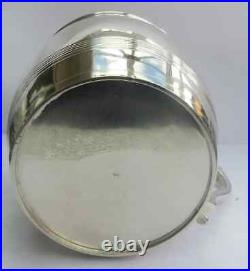 1945 Superb Vintage English Solid Silver Christening Barrel Tankard