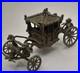 1977 Vintage English Sterling Silver British Royal State Coach 4cm By 7.5cm