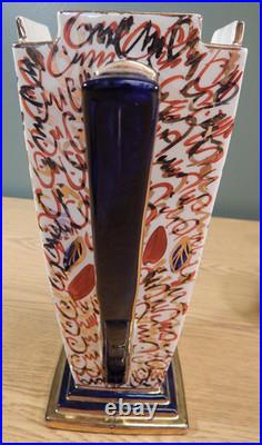 2 Antique Or Vintage Gaudy English Pitchers And A Small Tray