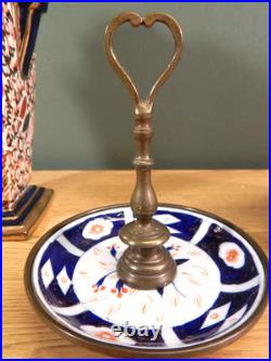 2 Antique Or Vintage Gaudy English Pitchers And A Small Tray