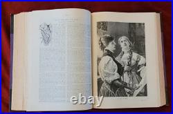 2 Antique Vintage Books The Quiver 1889 1890 Beautiful Illustrations Throughout