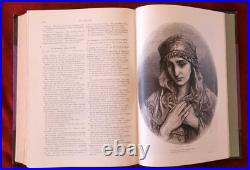 2 Antique Vintage Books The Quiver 1889 1890 Beautiful Illustrations Throughout