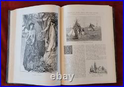 2 Antique Vintage Books The Quiver 1889 1890 Beautiful Illustrations Throughout