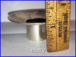 2 Vintage English Hawksworth Eyre Ltd Sterling Silver Bobeches For Candlesticks