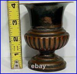 200+Years Old Antique Vintage English Gothic, Silver 4 Urn Vase Cup