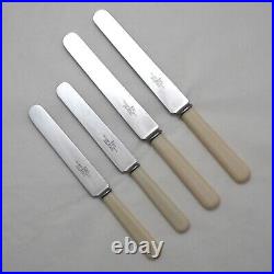 24 Antique English Dinner Table Knives Walker & Hall Cutlery Large / Medium Size