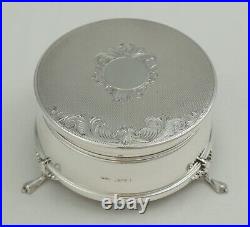 3 ½ Trinket Box, Vintage English Silver, Birmingham 1984, 87mm, total 185g