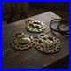 3 Vintage Horse Brasses Antique English Brass Harness Medallions Decor Set