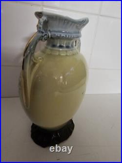 3 Vintage Large Antique Victorian Vase Vases