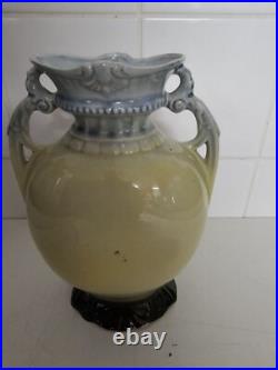 3 Vintage Large Antique Victorian Vase Vases