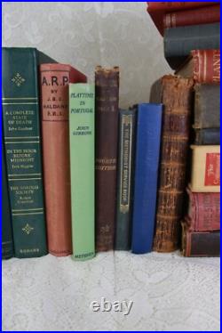 30+ Antique Vintage Hardback Collectable Decorative Random Book Bundle