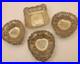 4x Small Vintage English Sterling Silver Bon Bon Dish 1901 And 1946 73 Grams