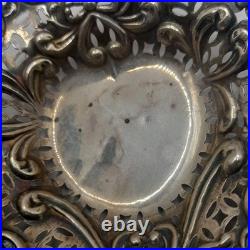 4x Small Vintage English Sterling Silver Bon Bon Dish 1901 And 1946 73 Grams