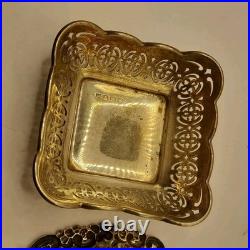4x Small Vintage English Sterling Silver Bon Bon Dish 1901 And 1946 73 Grams