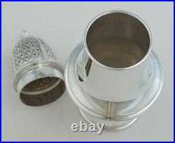 5 ¾ Vintage English Georgian Style Silver Caster, London 1971, 146mm, 94g