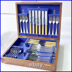 6 Settings Canteen Old English Pattern Silver Plated EPNS Vintage Ashberry