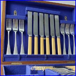 6 Settings Canteen Old English Pattern Silver Plated EPNS Vintage Ashberry