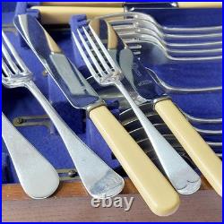 6 Settings Canteen Old English Pattern Silver Plated EPNS Vintage Ashberry