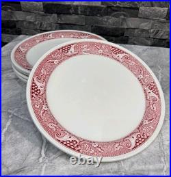 6 Vintage Possibly Antique Steelite Plates English Hotelware 27cm Heavy Thick