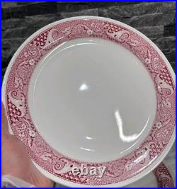 6 Vintage Possibly Antique Steelite Plates English Hotelware 27cm Heavy Thick