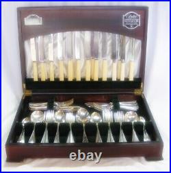 76 Pce Vintage Silver Plate Canteen Cutlery Old English Set 8 Settings Sheffield