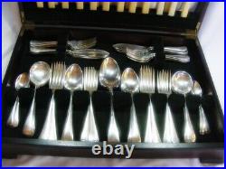 76 Pce Vintage Silver Plate Canteen Cutlery Old English Set 8 Settings Sheffield